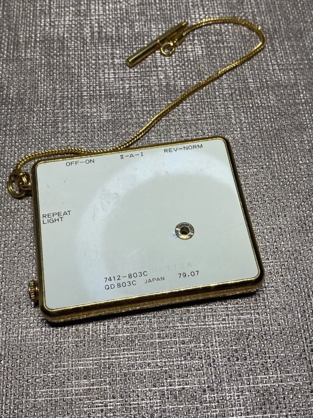 Vintage Seiko Quartz 7412-803C Digital Pocket Watch Alarm Light WORKING 1979 Jap - Picture 4 of 11